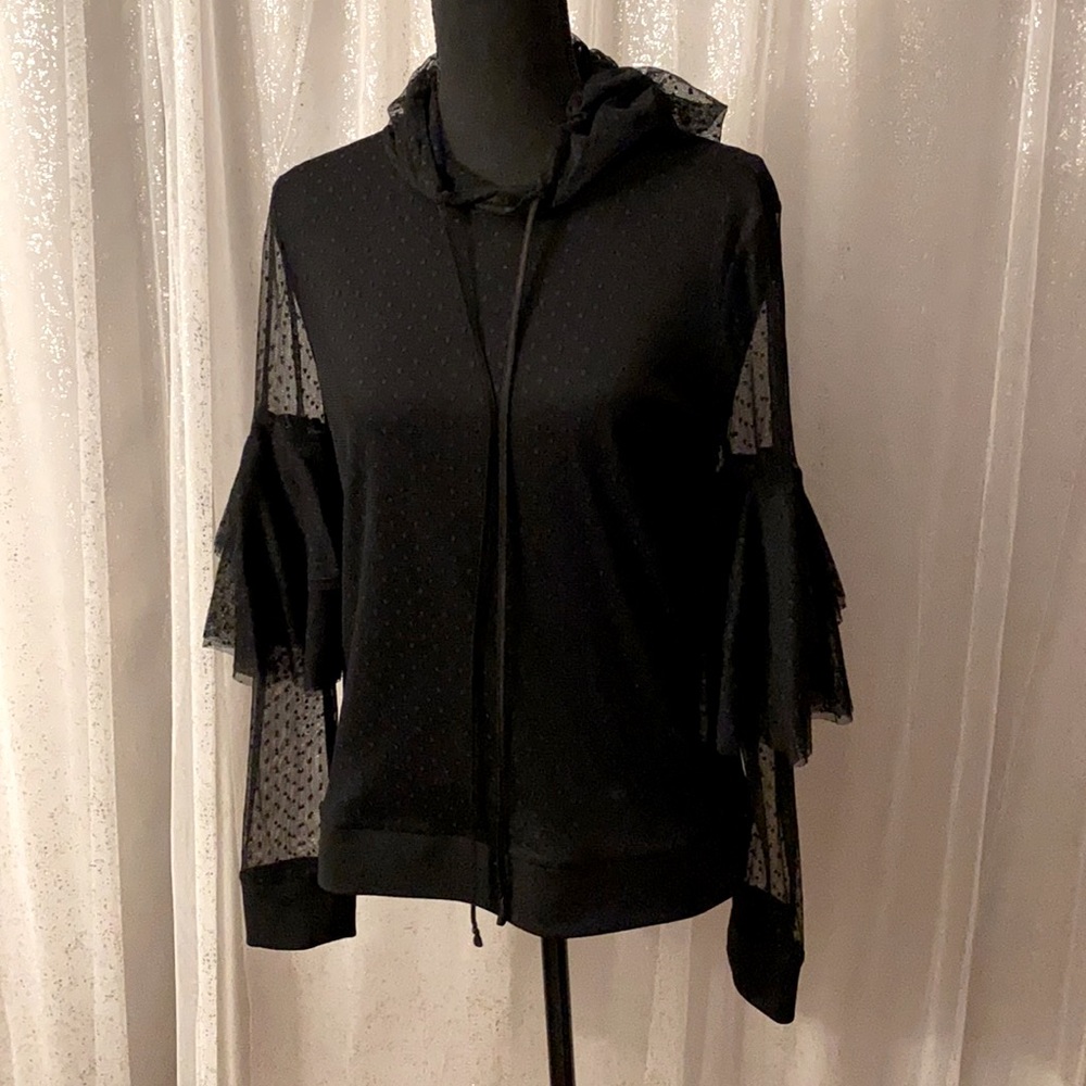 CHELSEA28 unique sheer sleeved hoodie